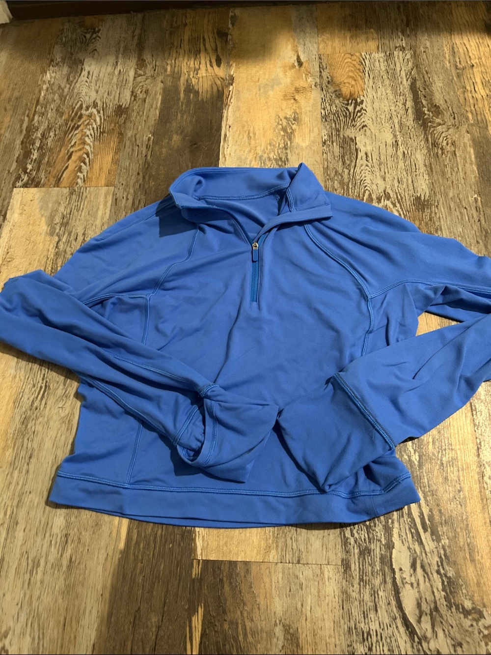 lululemon athletica Blue Quarter-Zip Performance Jacket